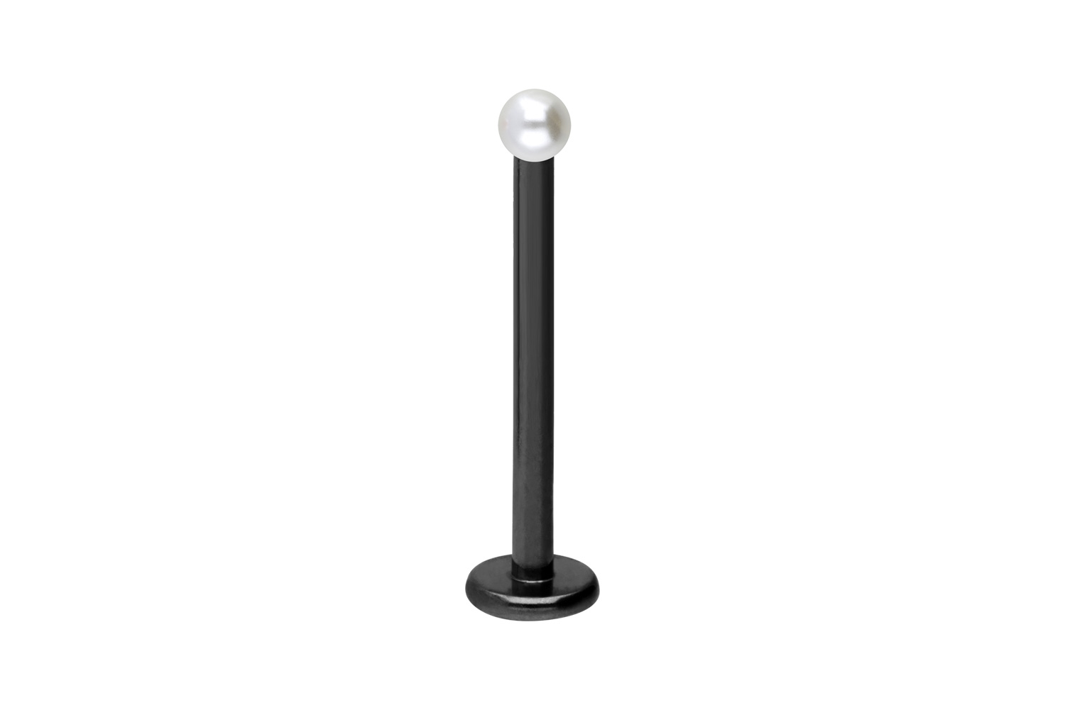 Titan Labret Piercing SYNTHETISCHE PERLE